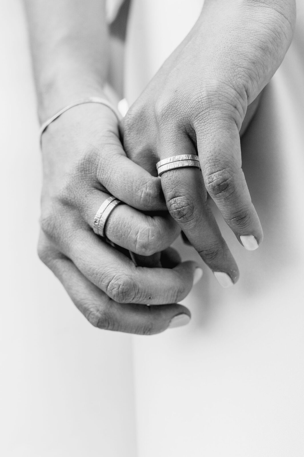 Lena and Rose holding hands